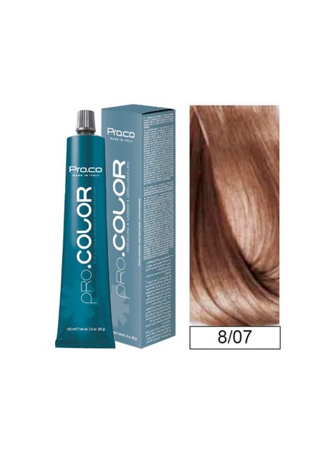 Tintura Permanente Pro.color BBcos  8/07 Tabaco Claro 100ml-0