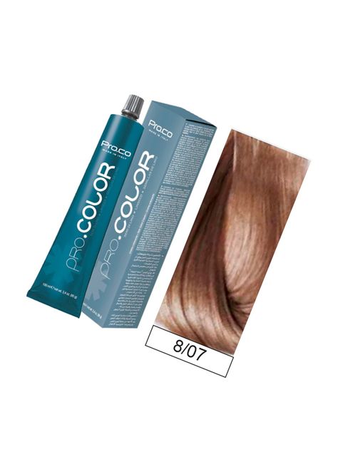 Tintura Permanente Pro.color BBcos  8/07 Tabaco Claro 100ml-1