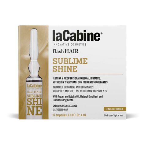 Ampolla Flash Hair Brillo y Suavidad La Cabine 7 x 5 ml-0