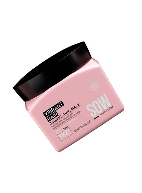 SOW VIBRANT HAIR - Máscara Iluminadora para el cuidado del cabello con color y mechas 500ml-0