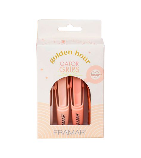 Set Pinzas Cocodrilo Framar Golden Hour 4Und-0
