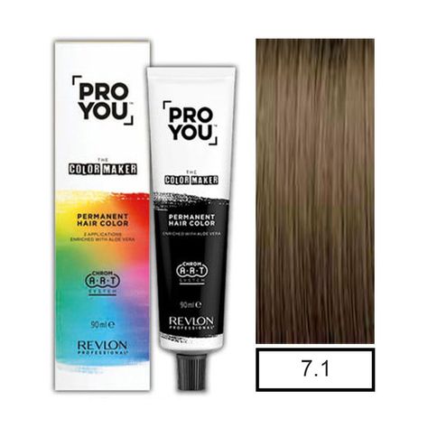 Tintura 7.1 Pro You Rubio Medio Ceniza 90ml-0