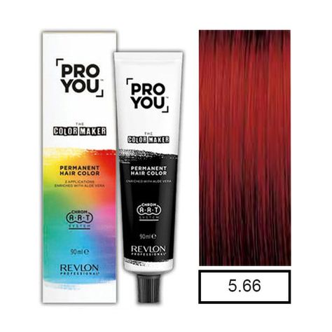 Tintura 5.66  Pro You Castaño Claro Rojo Intenso 90ml-0