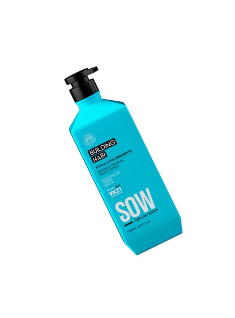 SOW BUILDING HAIR - Shampoo estimulante y revitalizante para cuero cabelludo y cabellos frágiles 1000ml-1