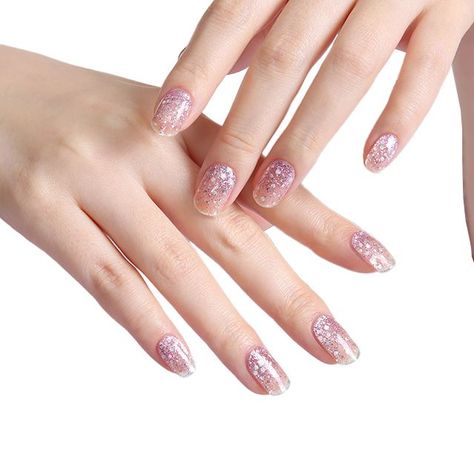 Uñas Sticker Efecto Gel Tiolla Sparkling Purple-0
