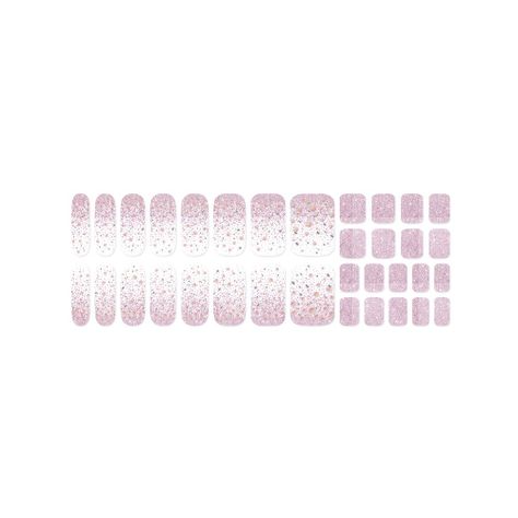 Uñas Sticker Efecto Gel Tiolla Sparkling Purple-1