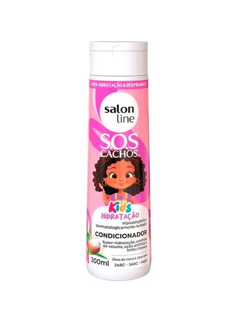 Acondicionador Rizos Hidratante antifrizz Salon Line Kids 300ml-0