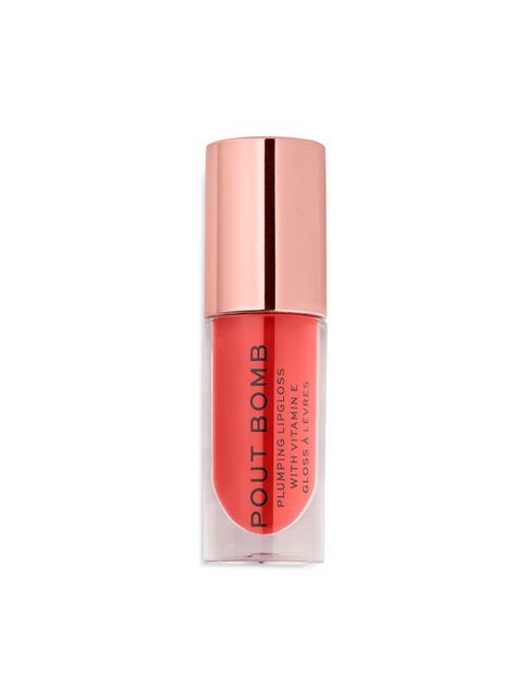 Brillo de labios voluminizador Revolution Pout Bomb 4.6ML - PEACHY-0
