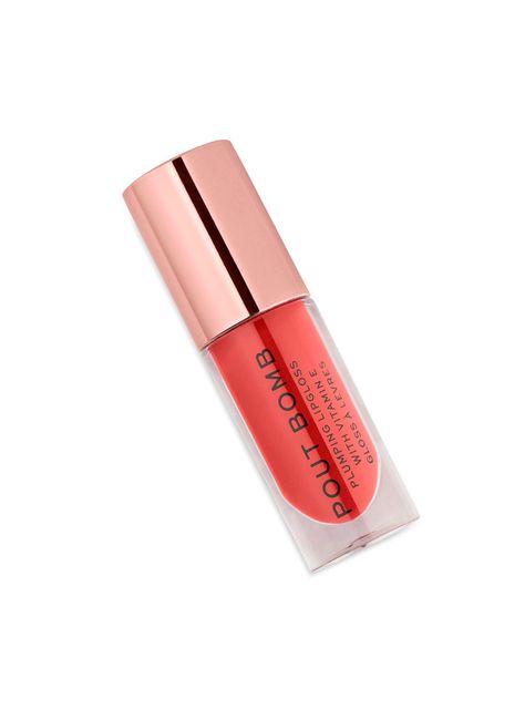 Brillo de labios voluminizador Revolution Pout Bomb 4.6ML - PEACHY-1