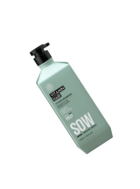 SOW VITAMIN HAIR - Shampoo Nutritivo e Hidratante para cabello seco y dañado 1000ml-0