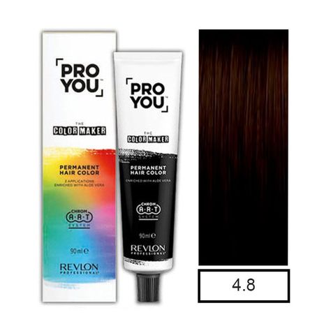 Tintura 4.8 Pro You Castaño Medio Chocolate 90ml-0