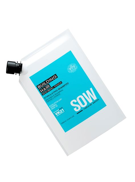 SOW BUILDING HAIR - Eco-Recarga Shampoo Revitalizante cabellos Frágiles 1000ml-0