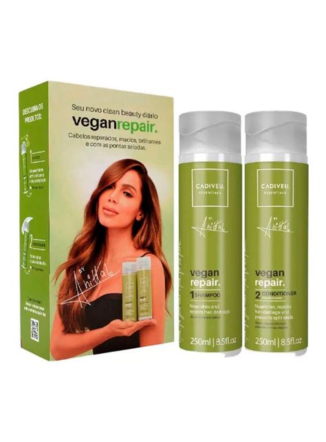 Kit Vegan Repair Cabellos Quebradizos Cadiveu 250ml-0