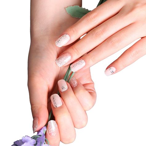 Uñas Sticker Efecto Gel Tiolla The Silver Of The Sea-0