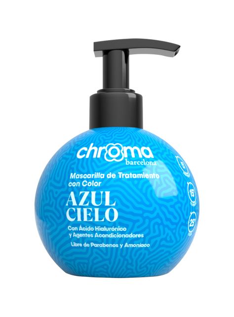 Chroma Barcelona Matizador Semi Permamente Azul Cielo 250 Ml-0