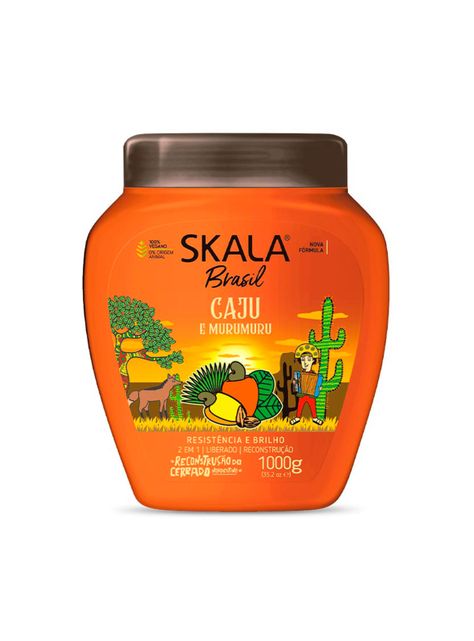 Máscara De Caju Cabello Frágil 2 En 1 Skala 1000 G-0
