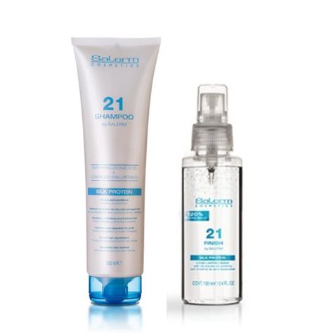 Shampoo Salerm 21 Nutricion + Finish Brillo Profesional-0