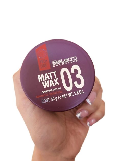Cera Salerm Matt Wax Fijación Fuerte Para Cabello Mate 50gr-0
