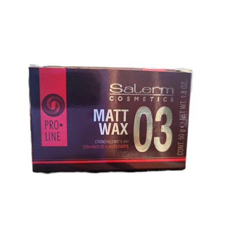 Cera Salerm Matt Wax Fijación Fuerte Para Cabello Mate 50gr-1