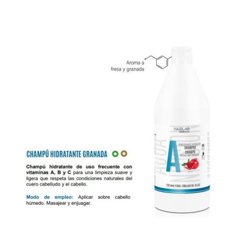 Salerm Hairlab Shampoo Hidratante Granada Uso Diario 1.200ml-1