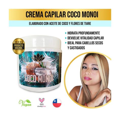 Crema De Masaje Capilar Coco Monoi-1