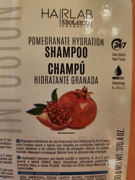 Salerm Hair Lab Shampoo Hidratante Granada 10.500ml-1