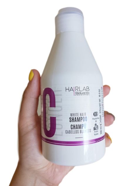 Salerm Shampoo Hairlab Cabellos Blancos, Canas, Rubios 300ml-1