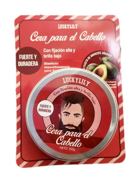Luckylily Cera Para El Cabello Fuerte Brillo Bajo 100gr-0