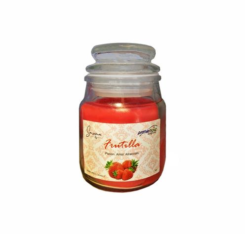 Vela Aroma Intenso Frutilla Para Pasión, Amor , Atracción-0