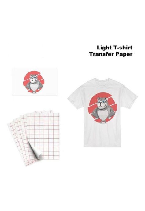 Papel Transfer Telas Claras Poleras Claras 20 Hojas A4 125g-2
