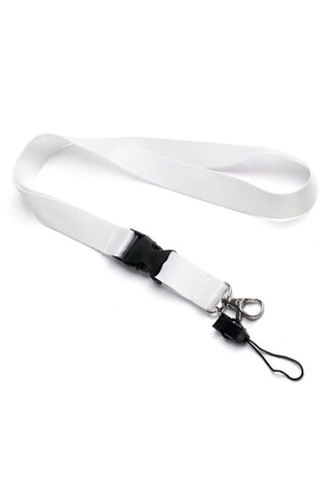 Lanyard Blanco Sublimable 2x50 Porta-Credencial Desmontable-0