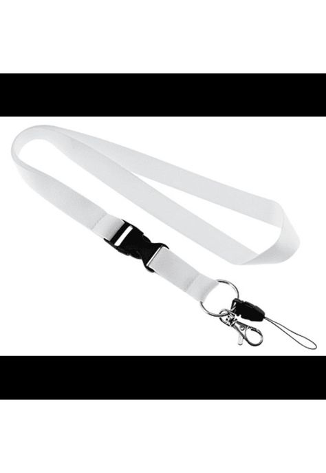 Lanyard Blanco Sublimable 2x50 Porta-Credencial Desmontable-1