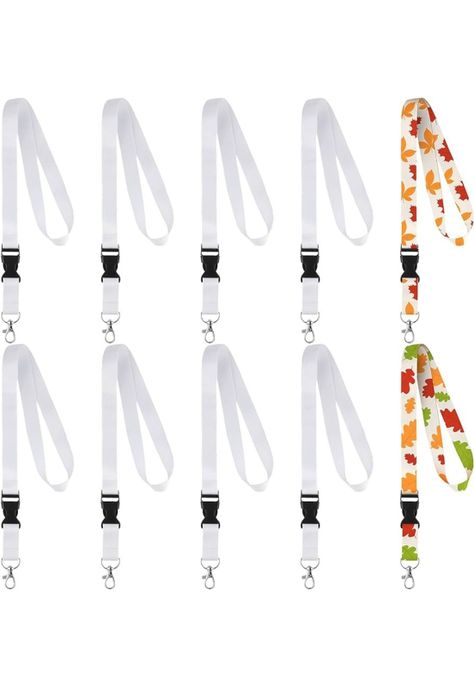 Lanyard Blanco Sublimable 2x50 Porta-Credencial Desmontable-2
