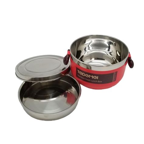 Contenedor 1l Acero Inoxidable Ecológico De Comida Ensaladas-0