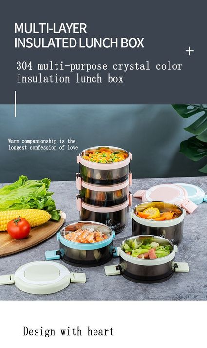 Hermetico Bento Box De Acero Inoxidable 304 - 2 Niveles-4