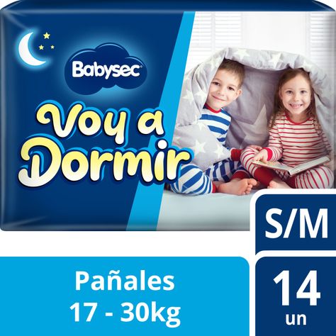 Pañales Bebé Babysec Voy a Dormir 14 Un S/M-0