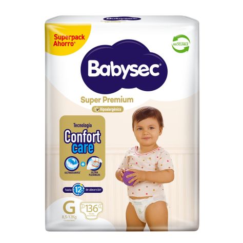 Pañal Babysec Super Premium G 136Un-1
