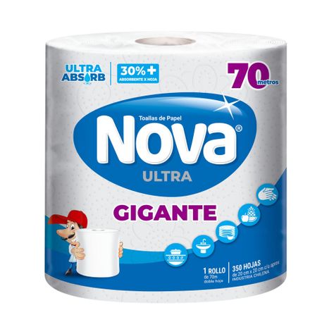 Toalla de Papel Nova Ultra Gigante 70m-1