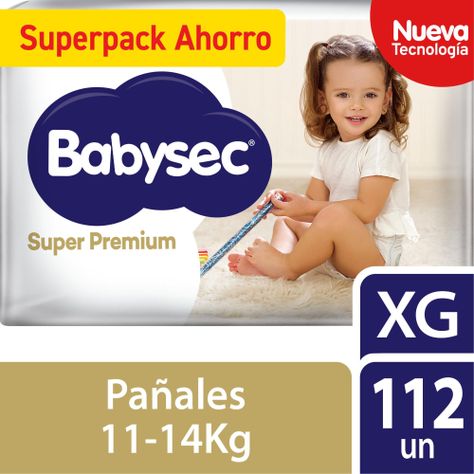 Pañal Babysec Super Premium XG 112Un-0