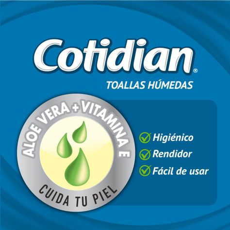 Toallitas Húmedas Cotidian Aloe Vera & Vitamina E-2