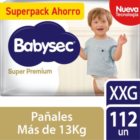 Pañal Babysec Super Premium XXG 112Un-0