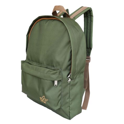 Mochila clásica escolar sustentable verde Botela-0