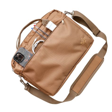 Bolso Notebook 14 pulgadas Sustentable Café Botela-7