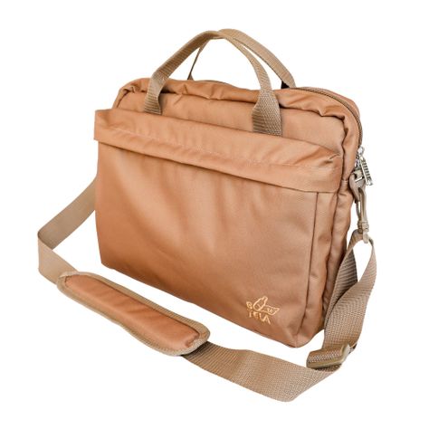 Bolso Notebook 14 pulgadas Sustentable Café Botela-0