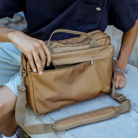 Bolso Notebook 14 pulgadas Sustentable Café Botela-5