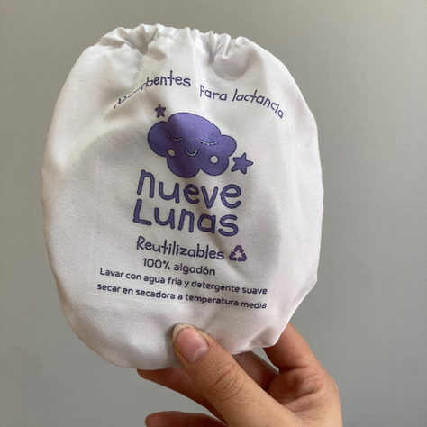 Absorbentes de Lactancia Reutilizables algodón Nueve Lunas-2