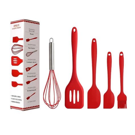 Set De 5 Utensilios De Cocina Silicona Reposteria-3