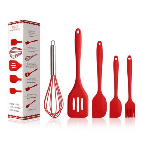 Set De 5 Utensilios De Cocina Silicona Reposteria-2