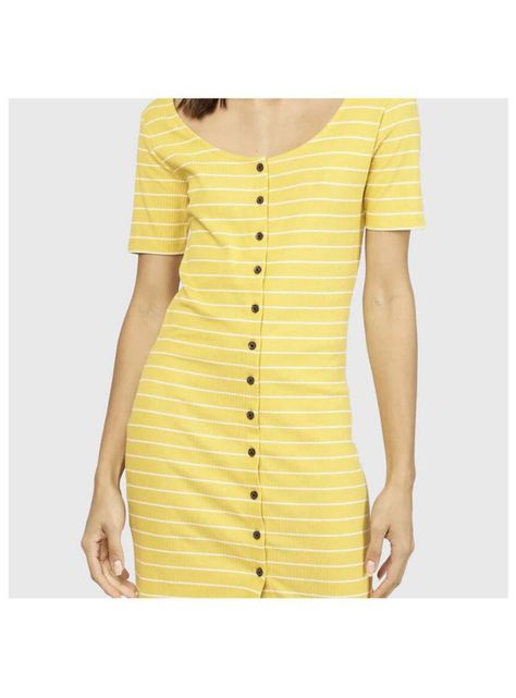 Vestido Mujer Amarillo Jacqueline de Yong Ajustado-4
