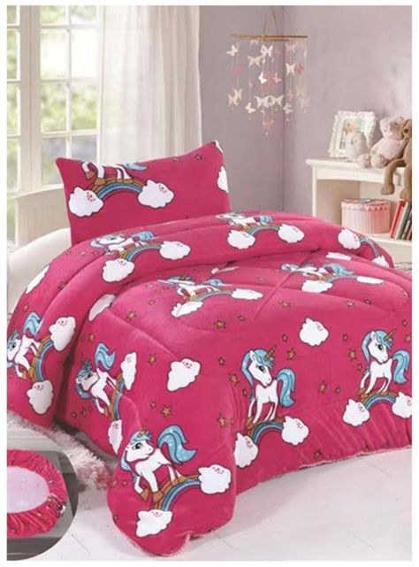 Plumon Infantil 1.5 Plazas Chiporro De Cama Con Funda de Almohada-2